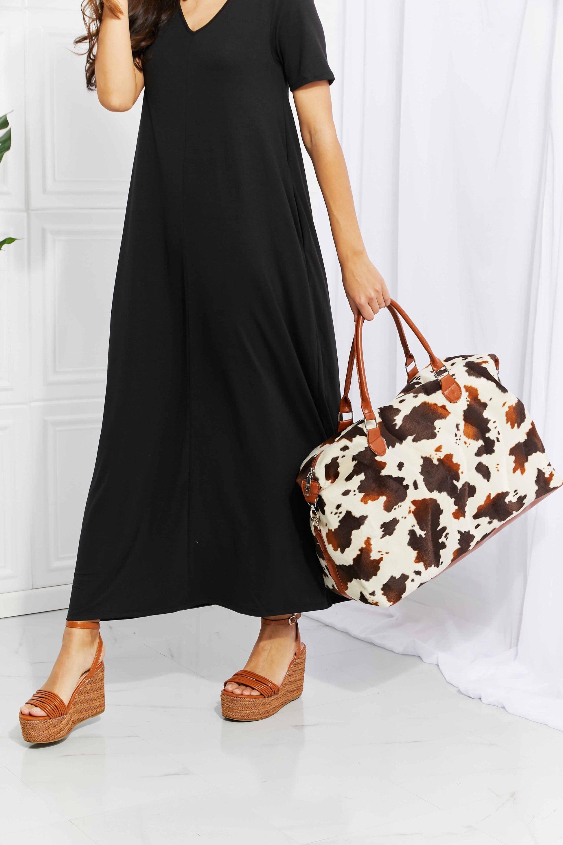 Animal Print Plush Weekender BagBag