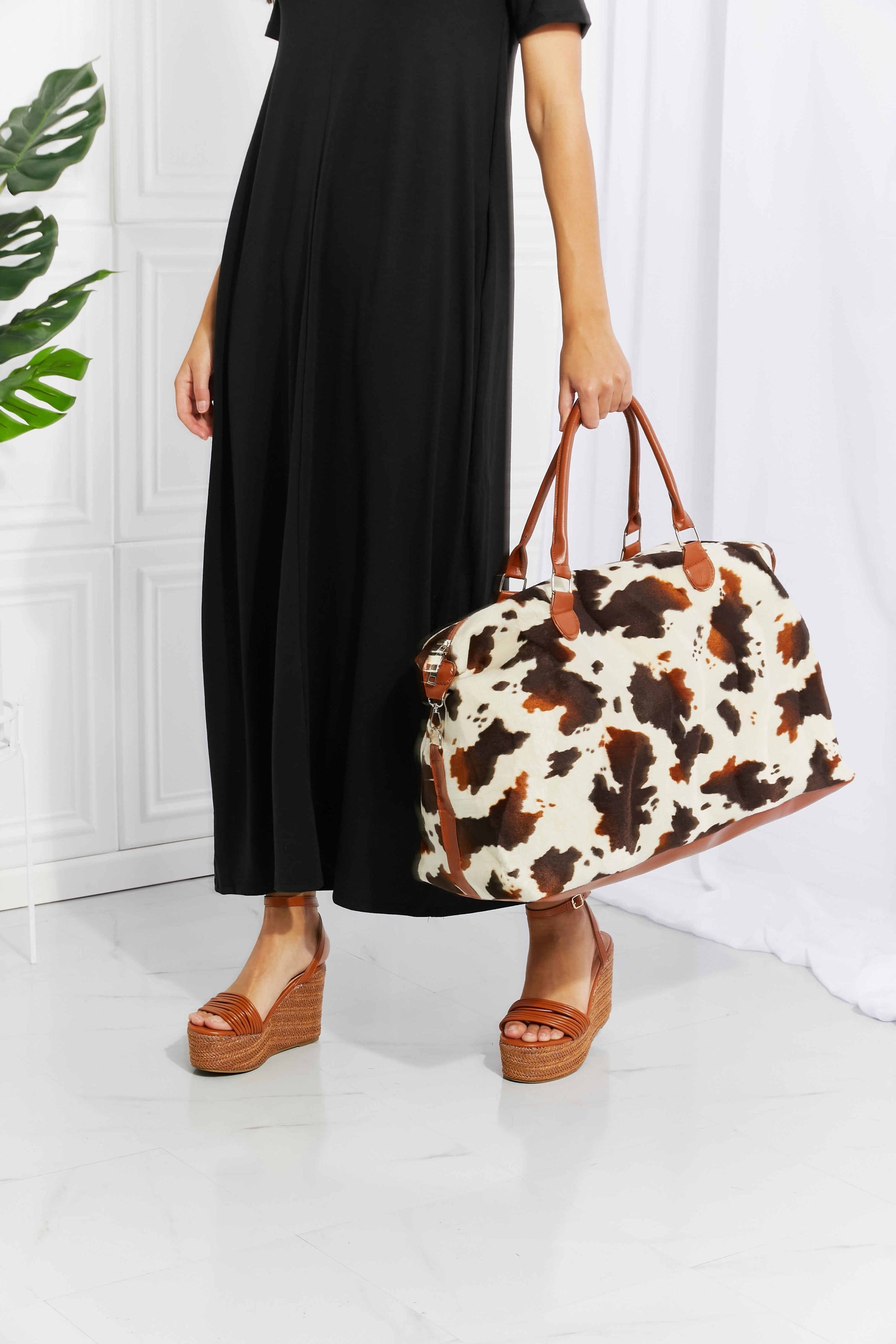 Animal Print Plush Weekender BagBag