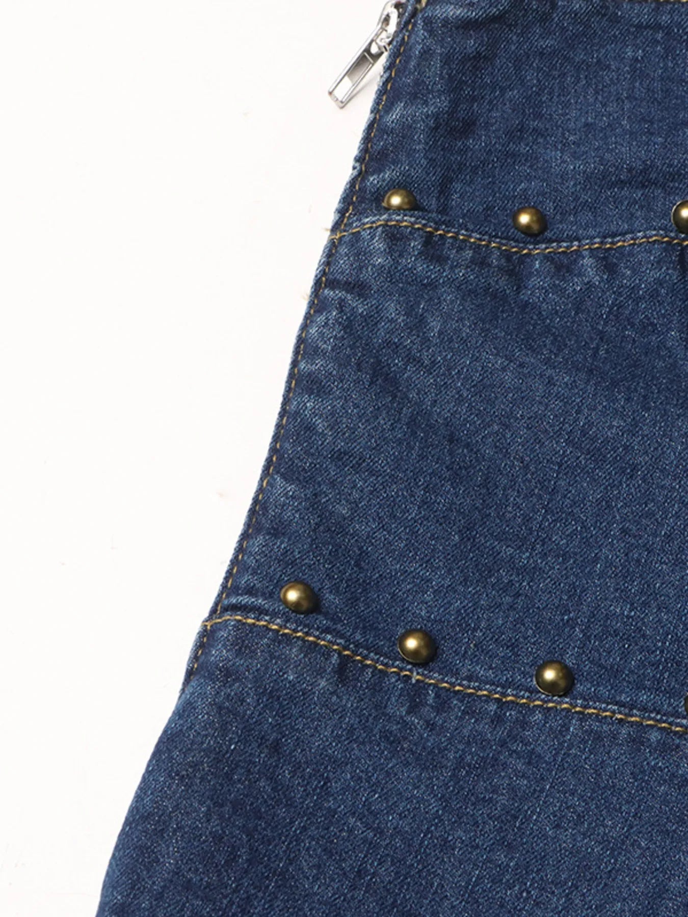 Asymmetric Denim Tube TopTop