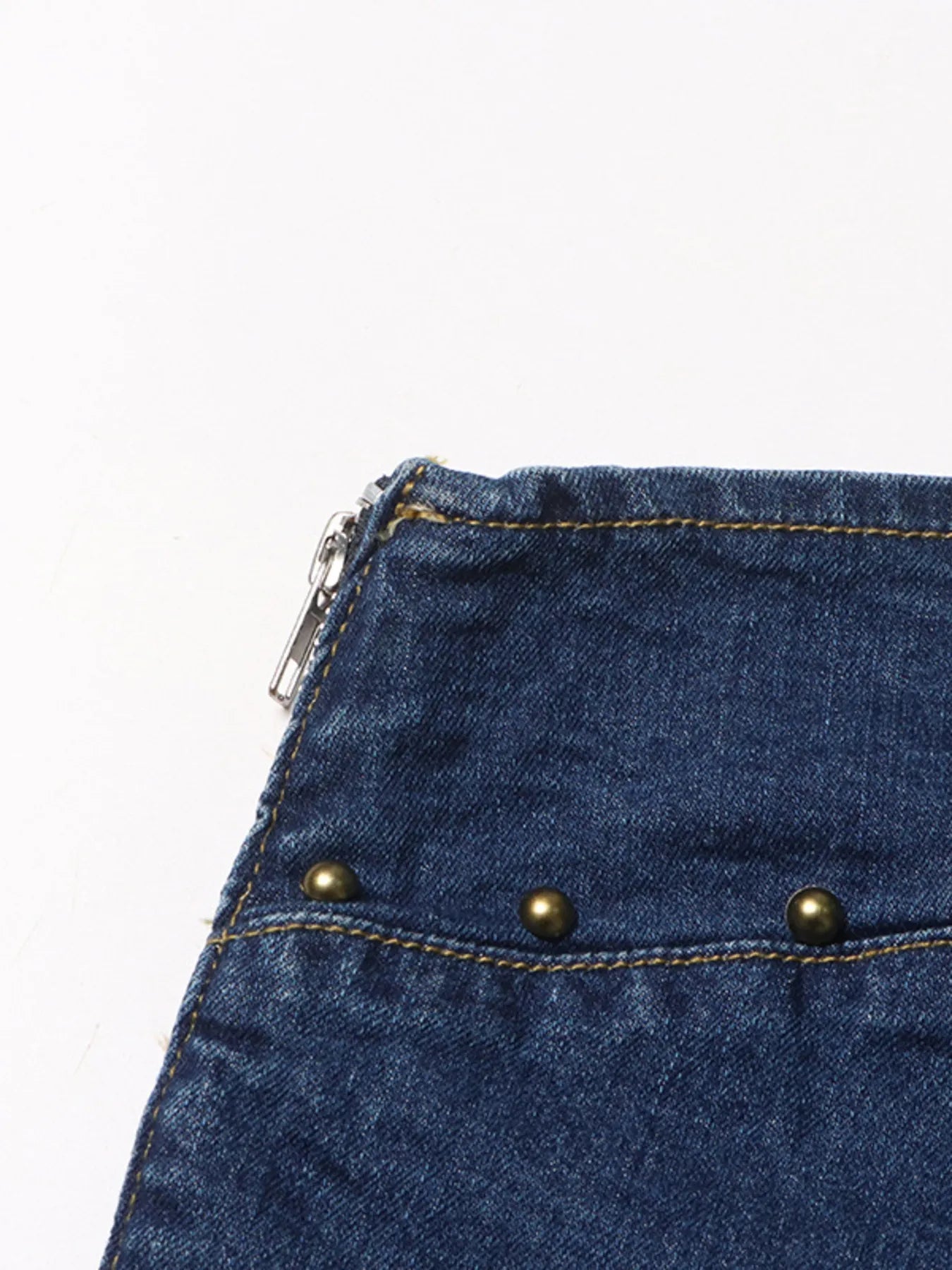 Asymmetric Denim Tube TopTop