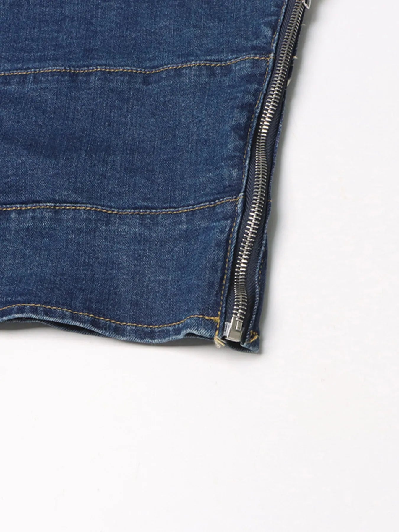 Asymmetric Denim Tube TopTop