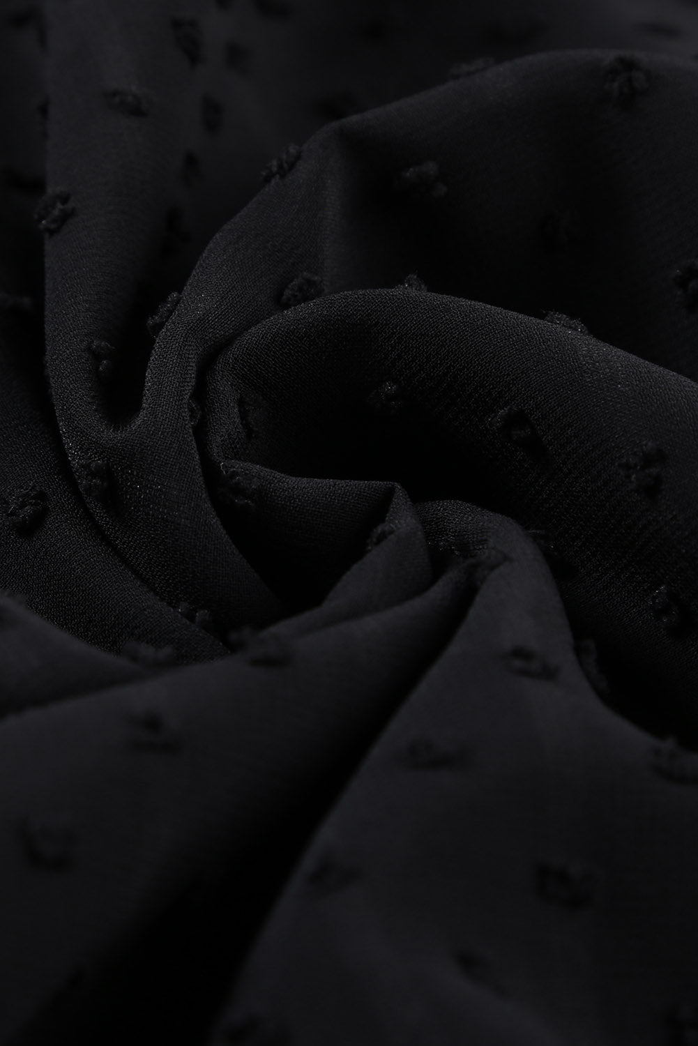 Plus Size Swiss Dot Spliced Lace V-Neck Blouse - Classique Collection