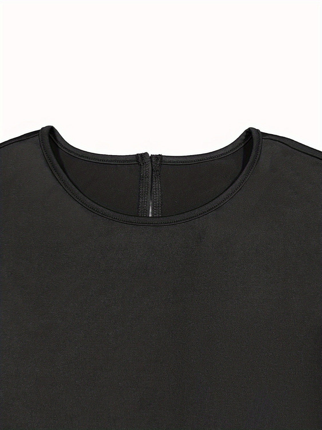 Round Neck Short Sleeve Midi Dress - Classique Collection