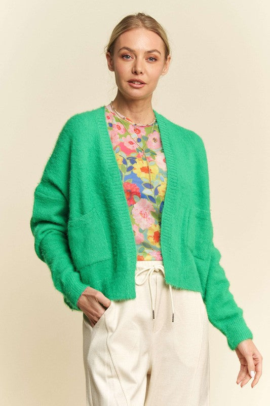 Davi & Dani Open Front Drop Shoulder Cardigan - Classique Collection