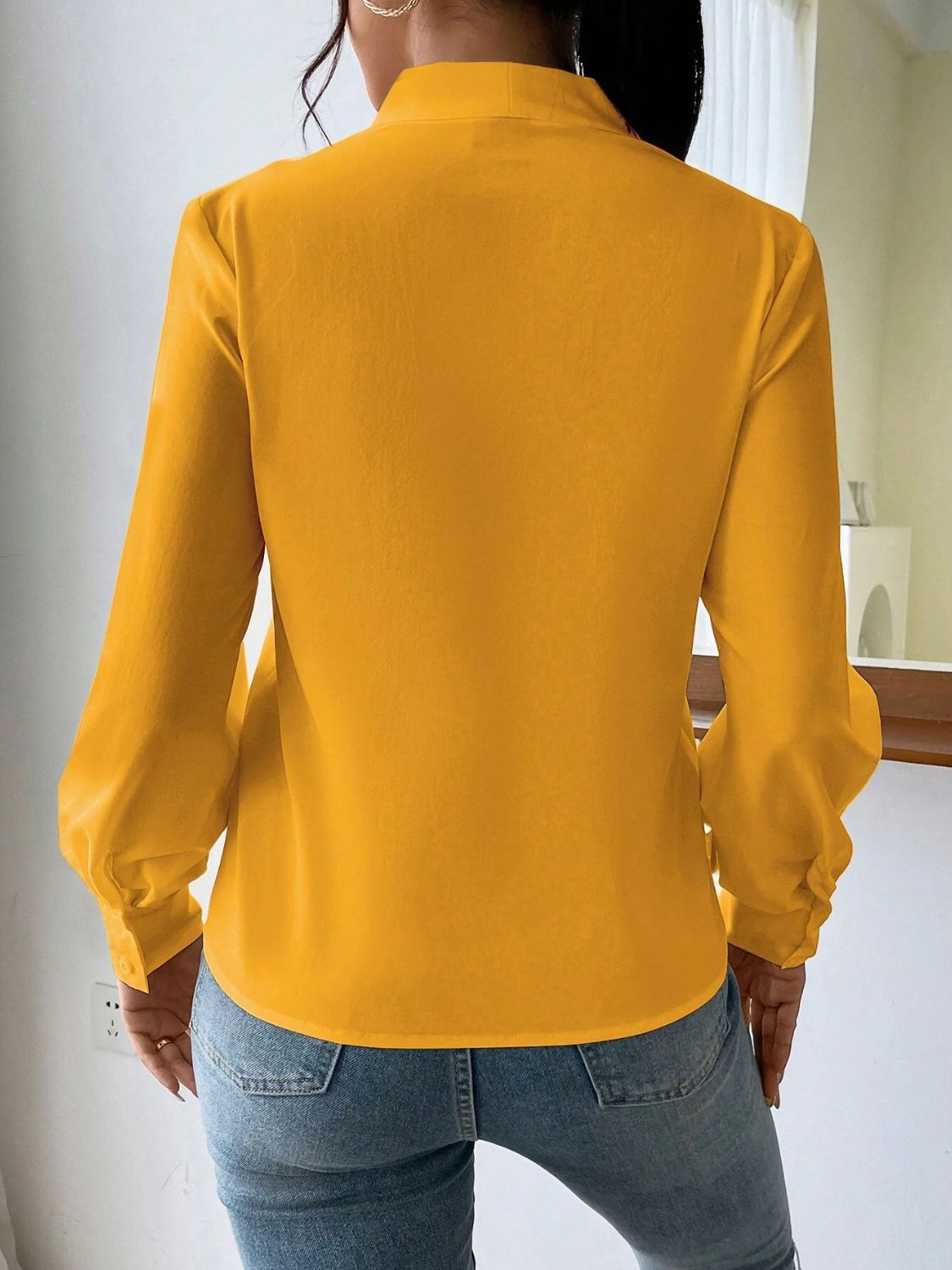 V Neck Long Sleeve Top - Classique Collection