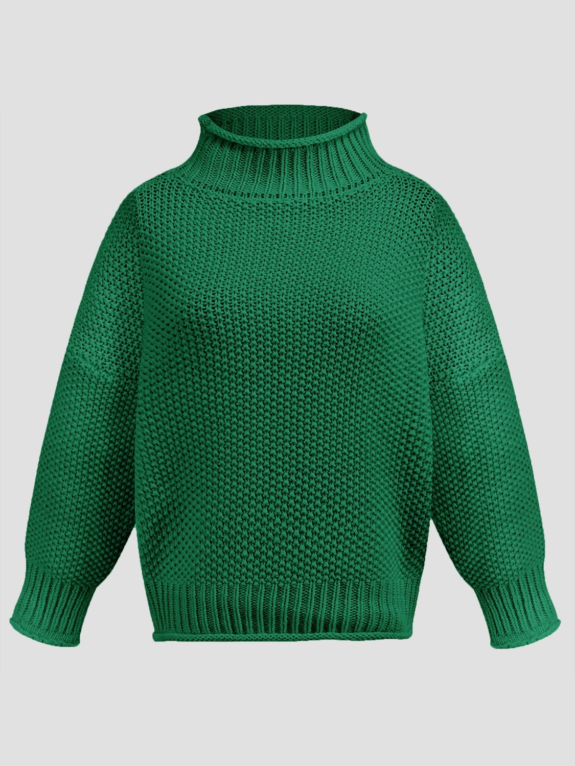 Turtleneck Long Sleeve Sweater - ClassiQ