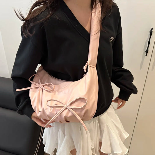 Bow - Tie Drawstring Crossbody BagBag