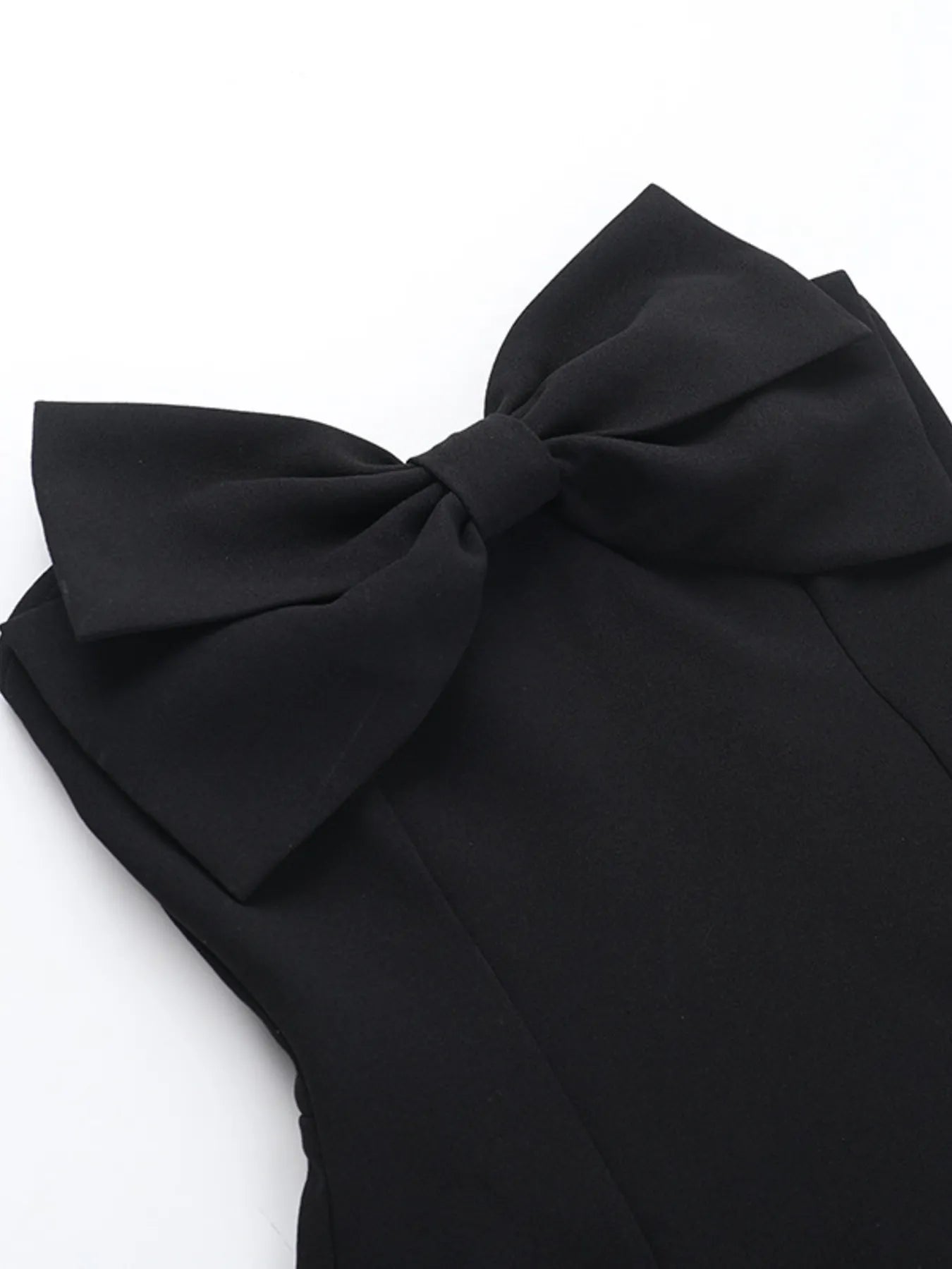 Bow Tube A - Line Mini Dress