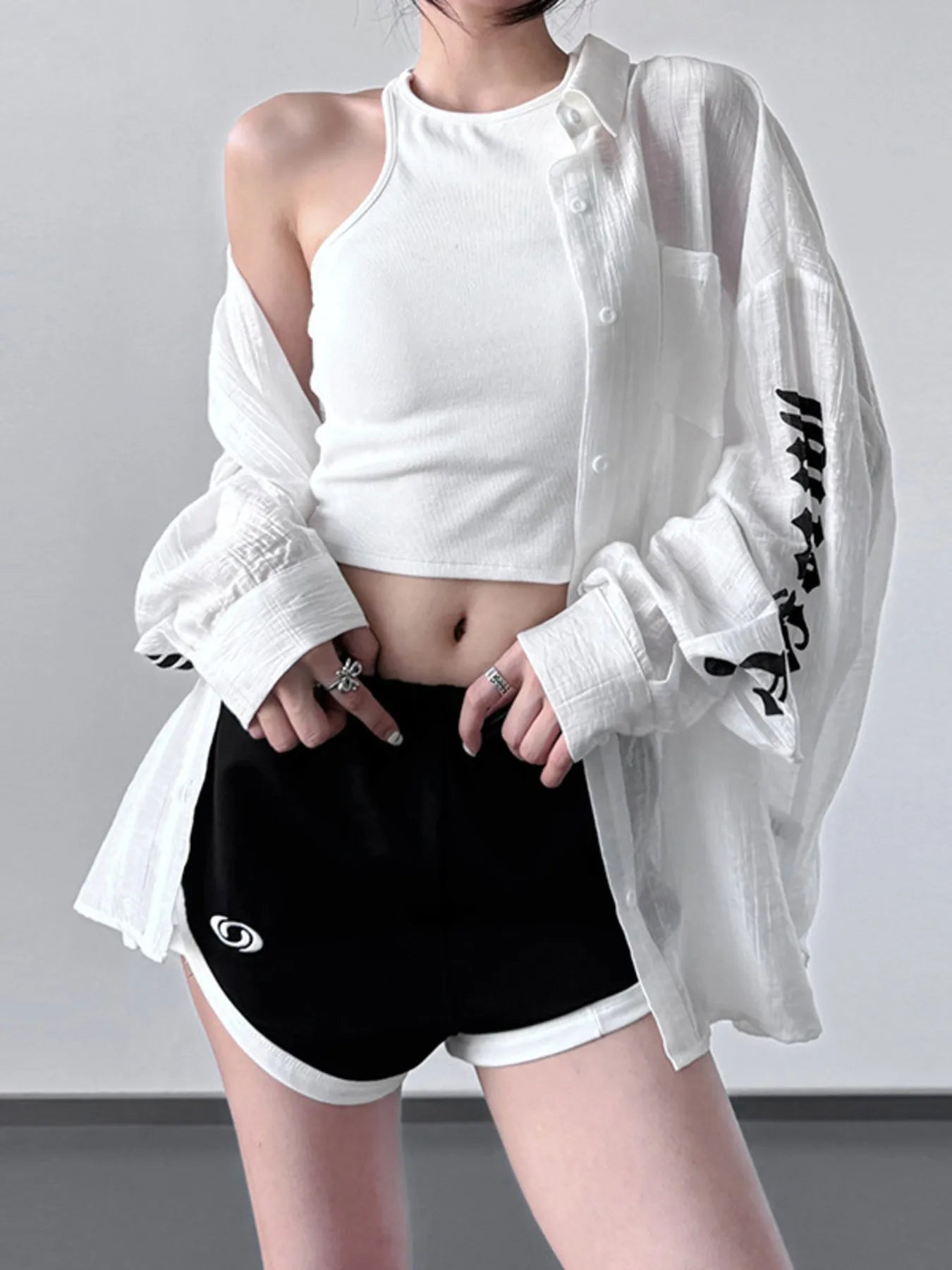 Button - Up Long Sleeve Oversized Shirt