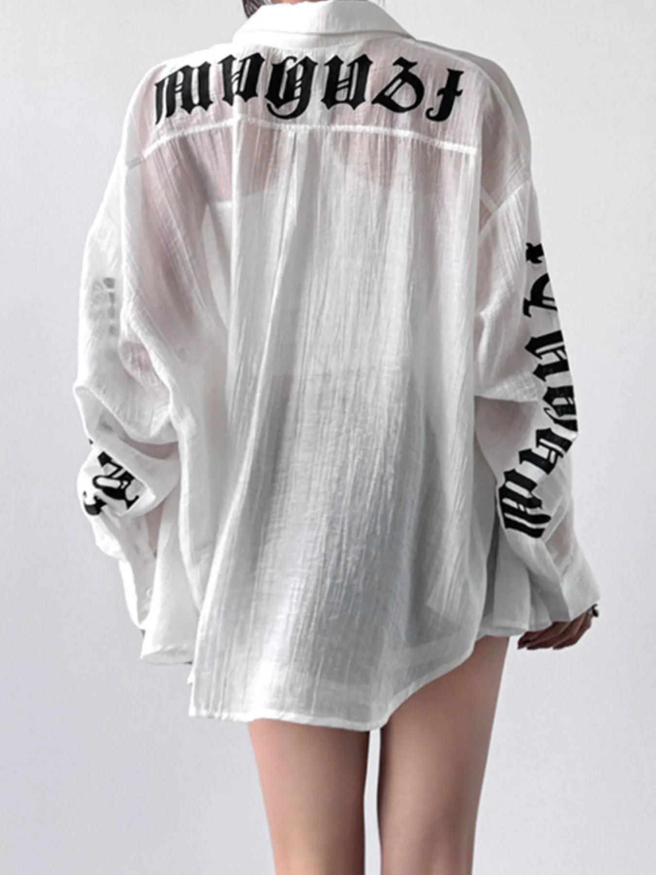 Button - Up Long Sleeve Oversized Shirt