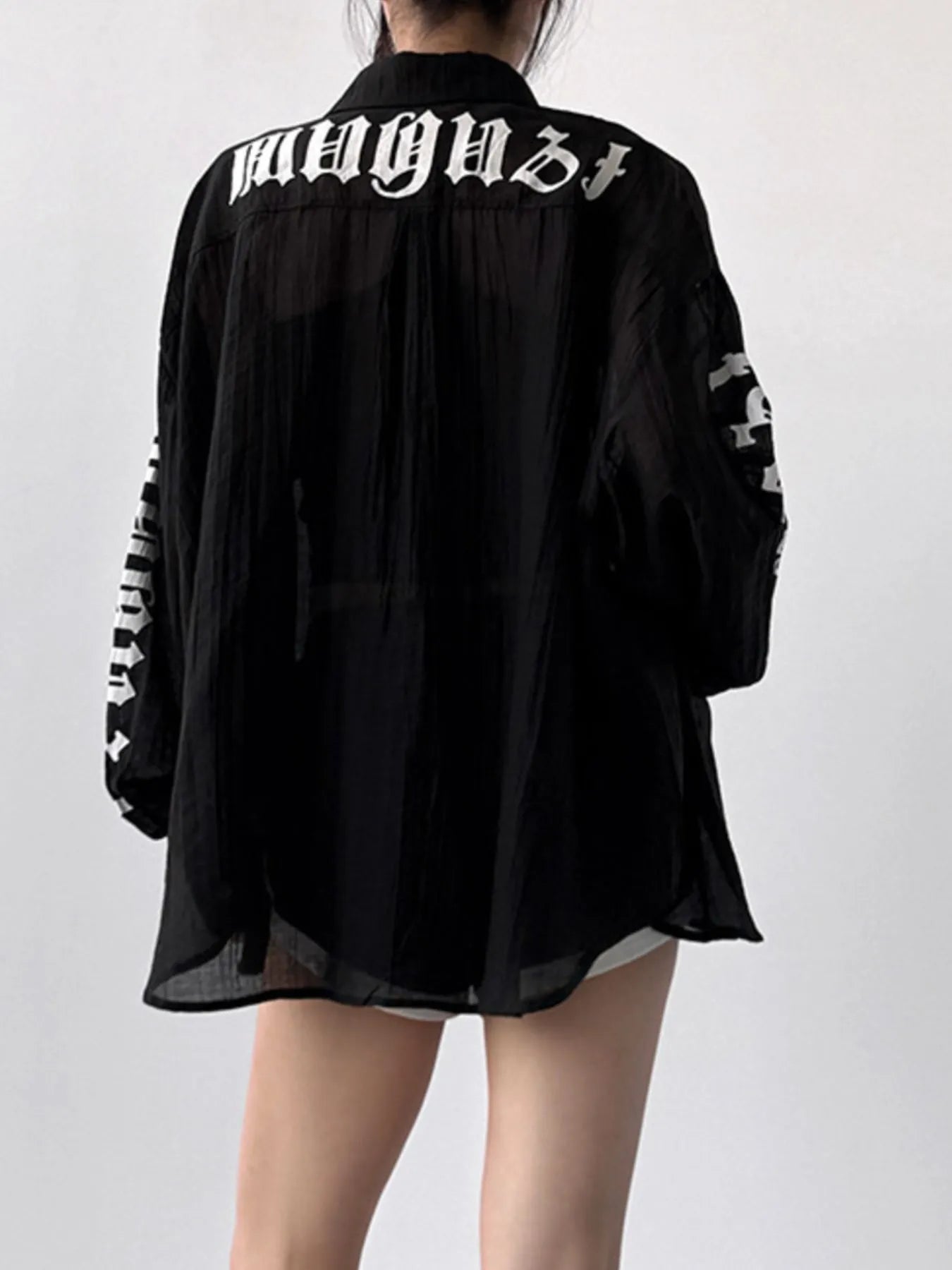 Button - Up Long Sleeve Oversized Shirt