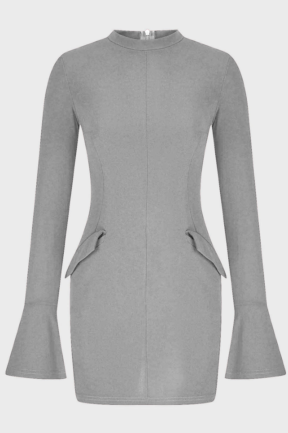 Mock Neck Long Sleeve Mini Dress - Classique Collection