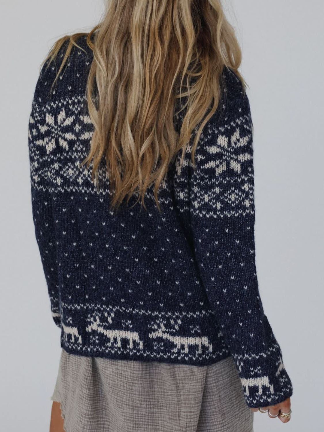 Zip Up Long Sleeve Cardigan - ClassiQ