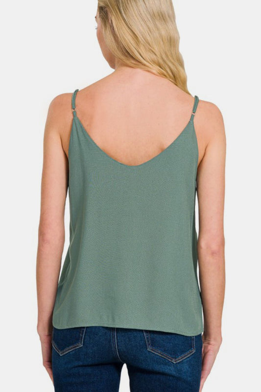 Zenana Two Layered Spaghetti Strap Cami - Classique Collection