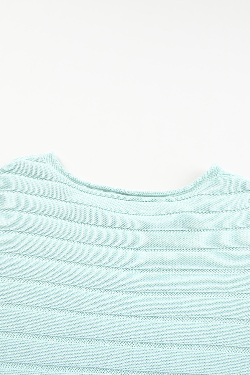 Round Neck Exposed Seams Pullover Top - Classique Collection
