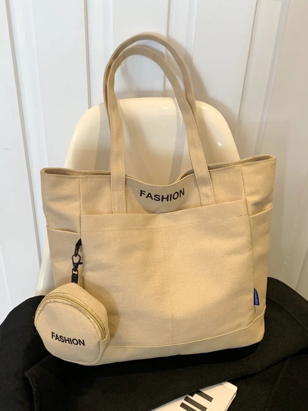 Canvas Tote Bag with PouchBag