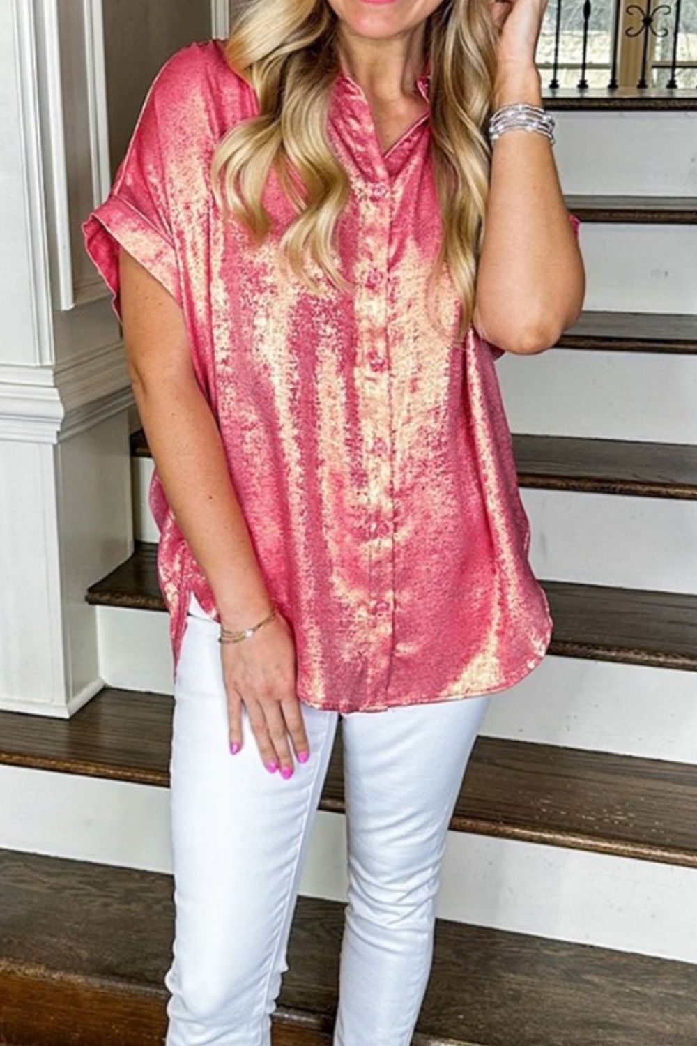 Short Sleeve Button Up Shirt - ClassiQ