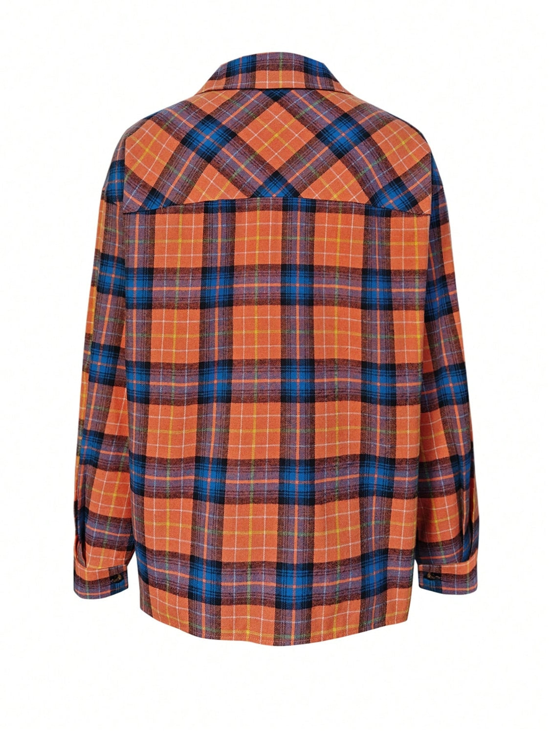 Plaid Collared Neck Long Sleeve Shirt - Classique Collection