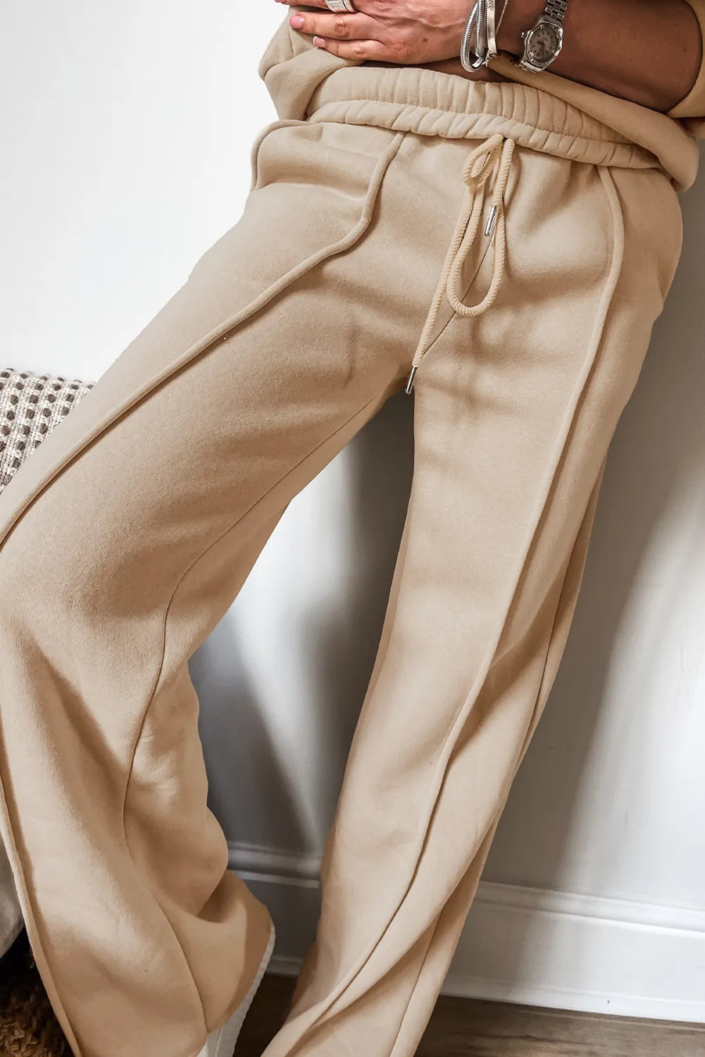 Zip Up Long Sleeve Top and Pants Set - ClassiQ