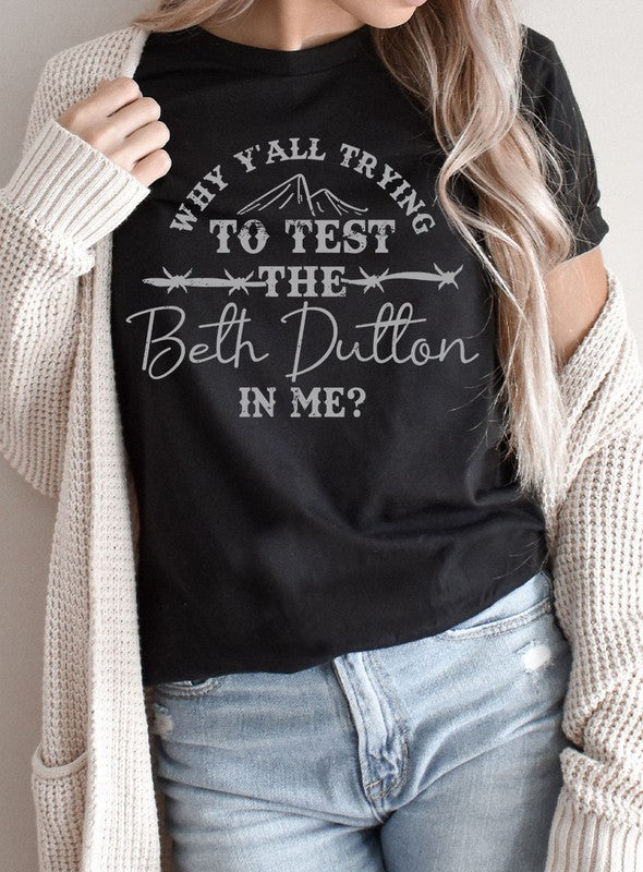 Funny Beth Dutton Graphic Tee PLUS - Classique Collection