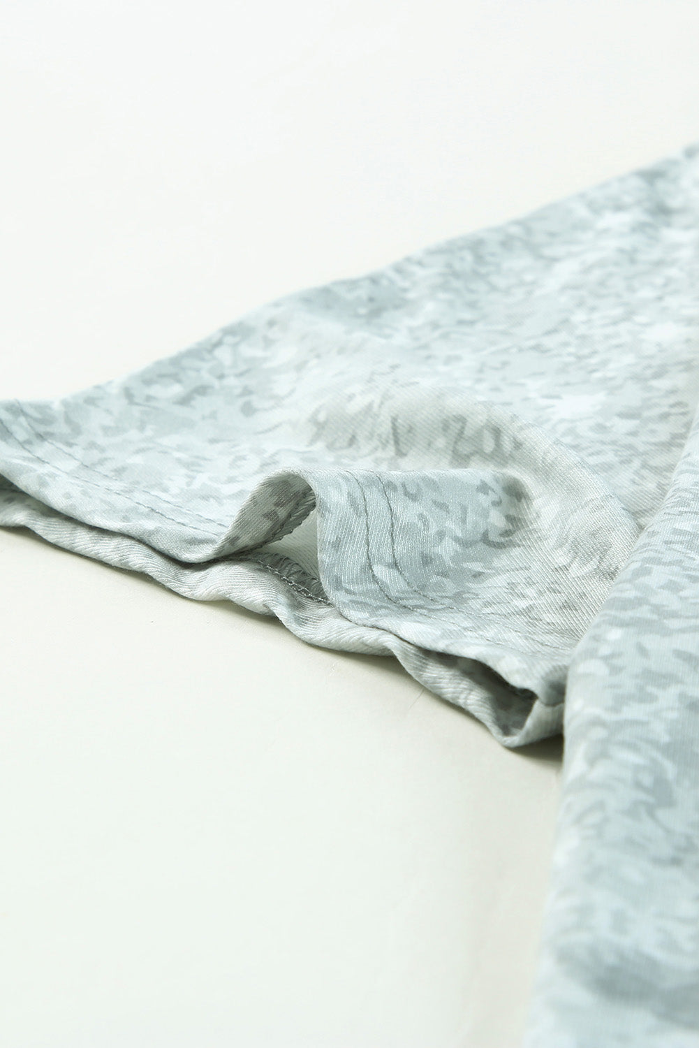 Leopard Asymmetrical Neck Cold-Shoulder Blouse - Classique Collection