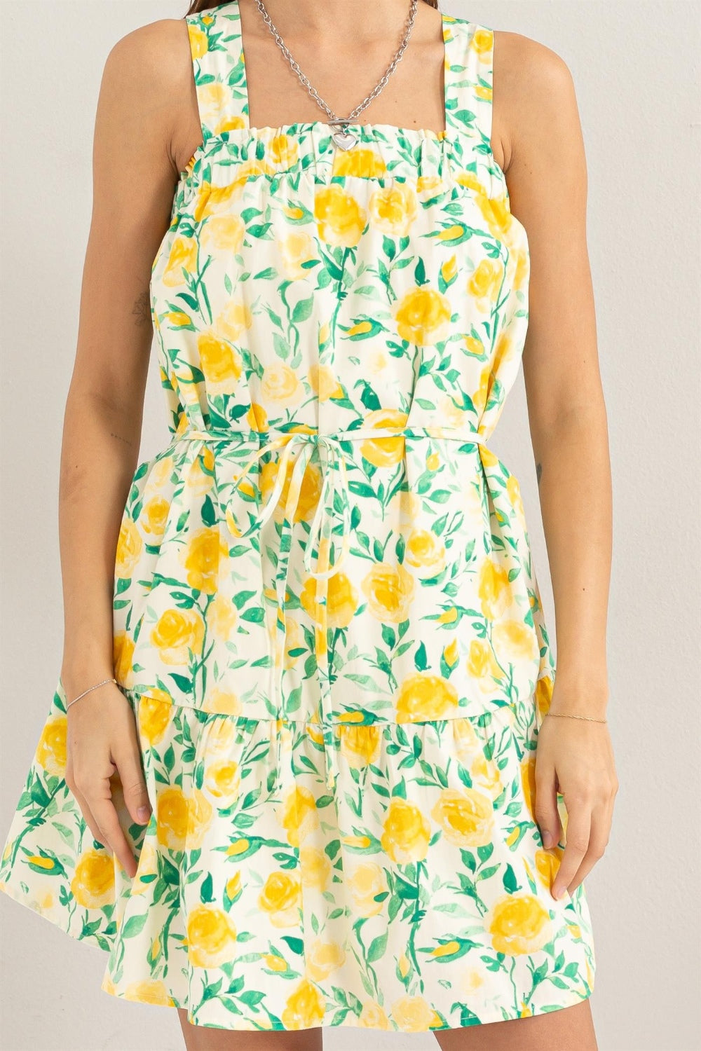 HYFVE Floral Tie Shoulder Mini Dress - Classique Collection