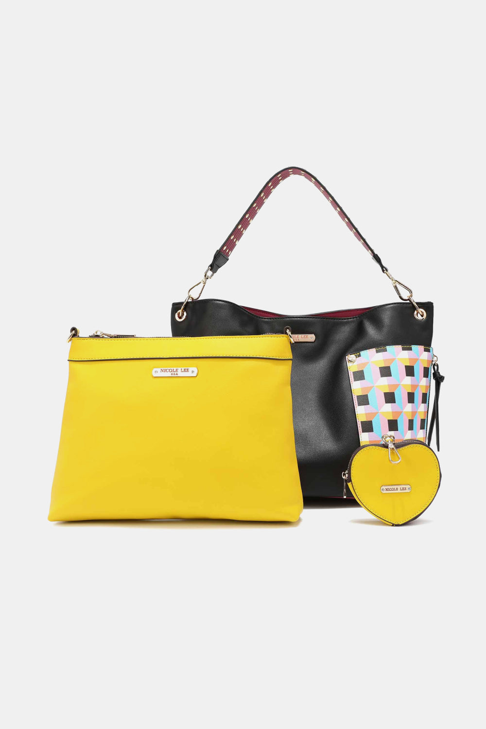 Nicole Lee USA Quihn 3-Piece Handbag Set - ClassiQ