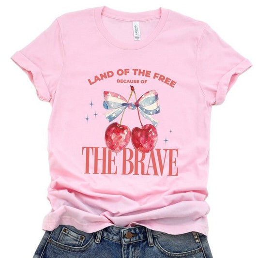 Cherries and Bow Women's American T-shirt