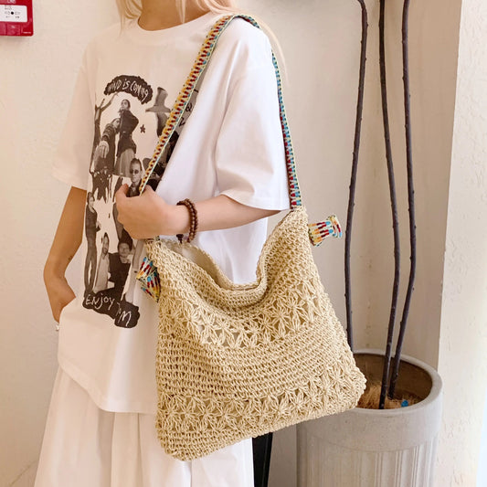 Crochet Colorful Strap Shoulder BagBag