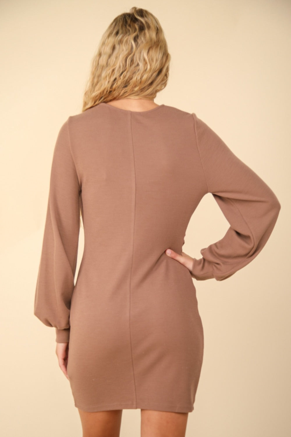 VERY J Ruched Detail Bodycon Mini Dress - Classique Collection