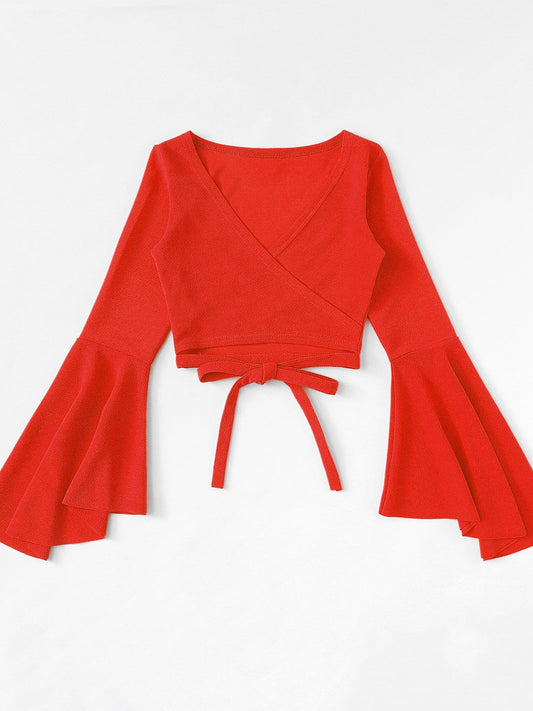 Tied Flare Sleeve Top - Classique Collection