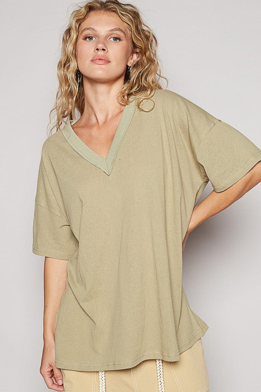 POL V-Neck Half Sleeve T-Shirt - Classique Collection