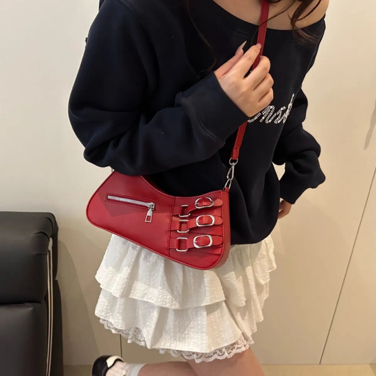 Decor Buckle Shoulder BagBag