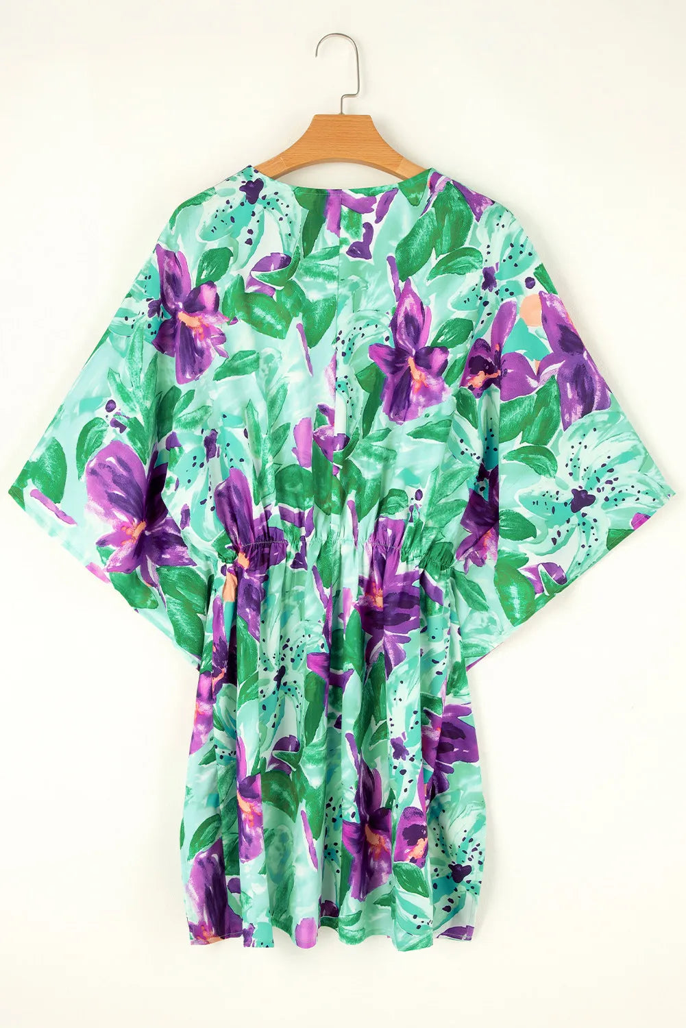 Printed V-Neck Half Sleeve Mini Dress - Classique Collection