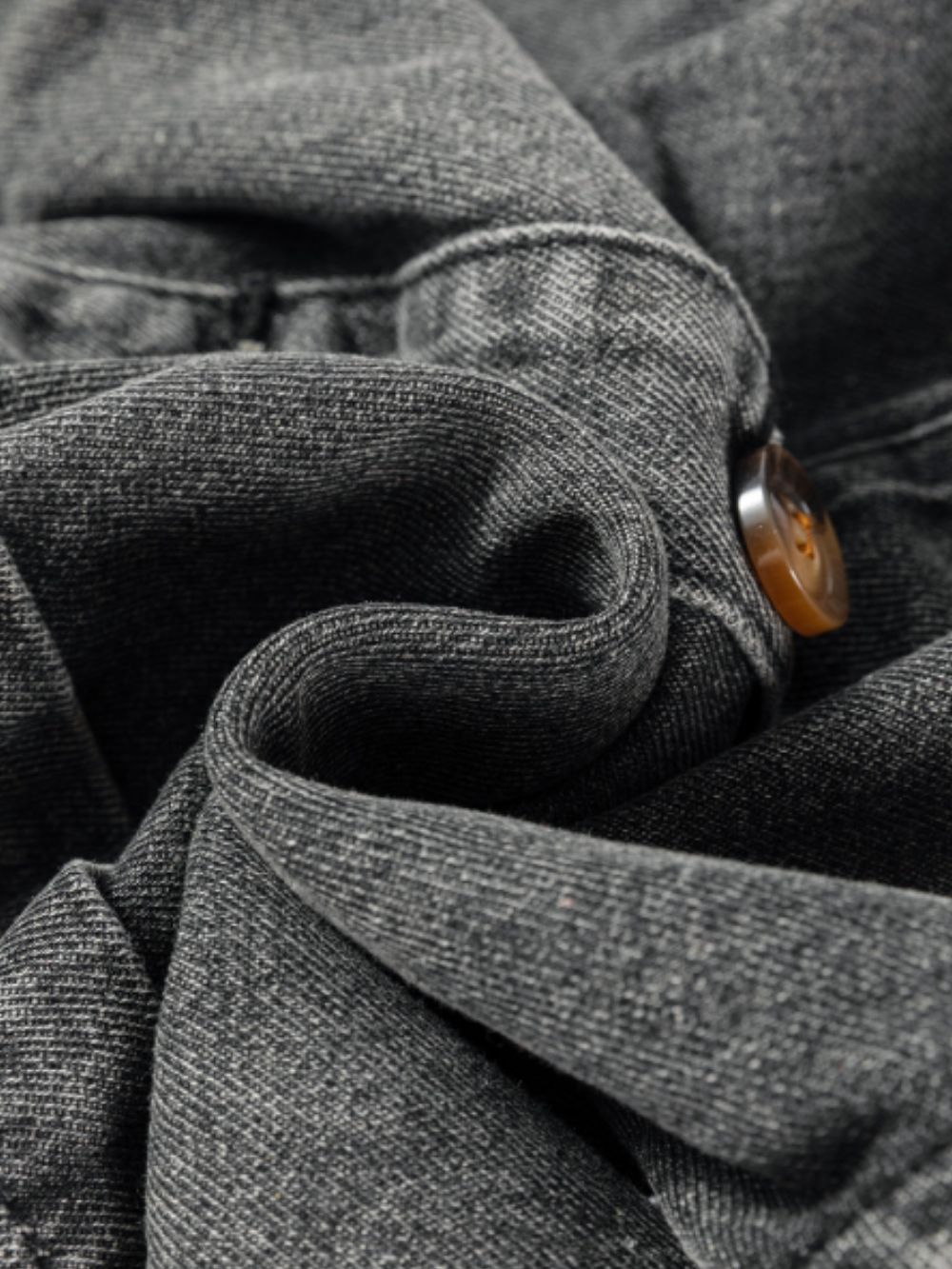 Wide Strap Button Down Denim Overall Dress - Classique Collection
