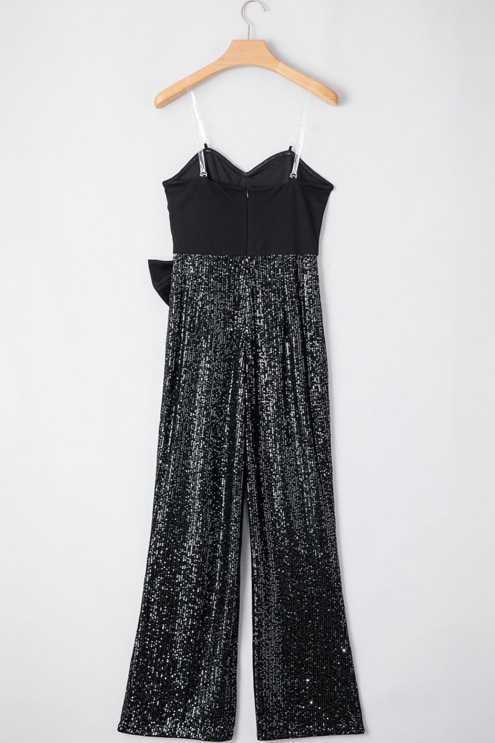 Bow Sequin Wide Leg Jumpsuit - ClassiQ