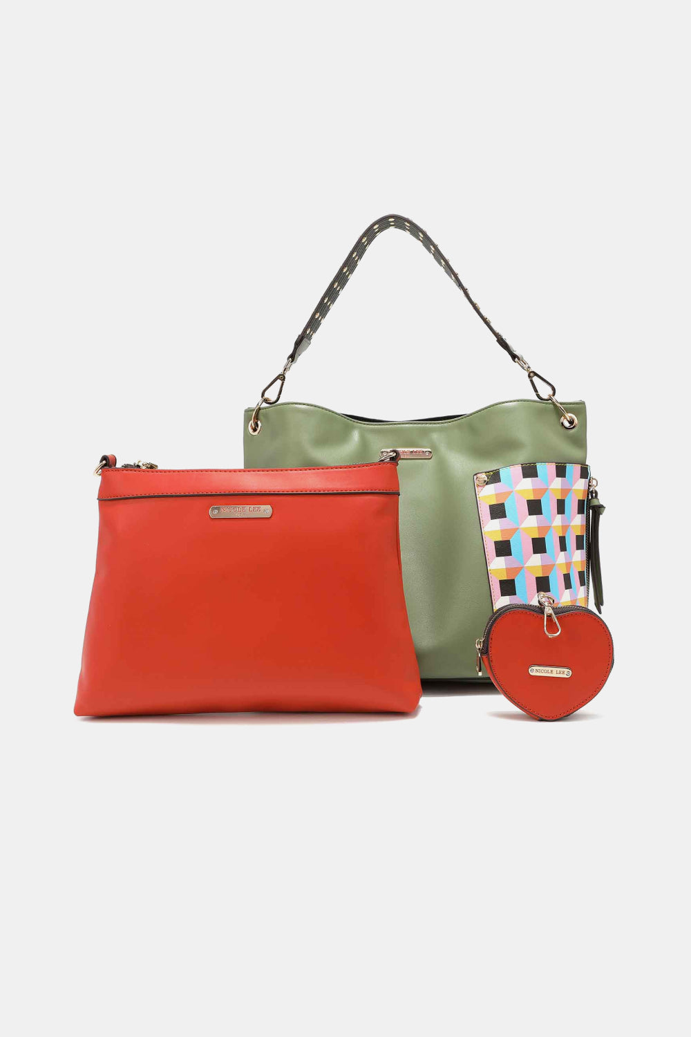 Nicole Lee USA Quihn 3-Piece Handbag Set - ClassiQ
