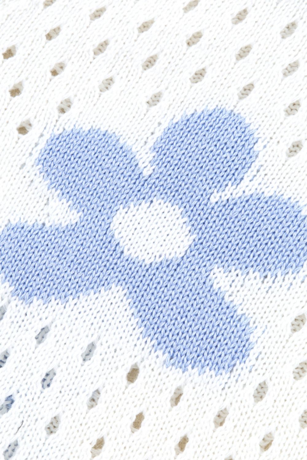 Flower Hollowed Out Button Down Long Sleeve Cardigan - Classique Collection