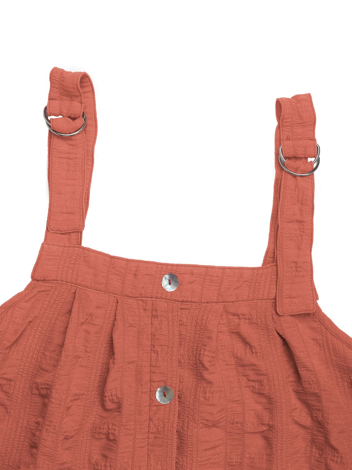 Perfee Texture Square Neck Wide Strap Mini Dress - Classique Collection