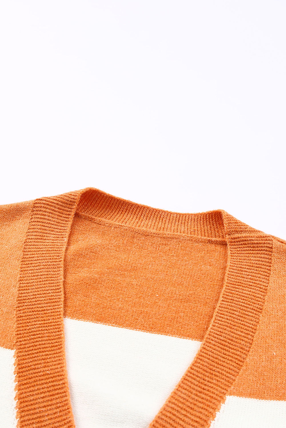 Open Front Color Block Cardigan - ClassiQ