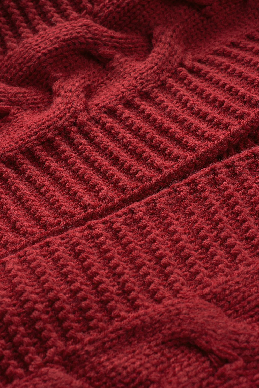 Cable-Knit Open Front Cardigan - ClassiQ