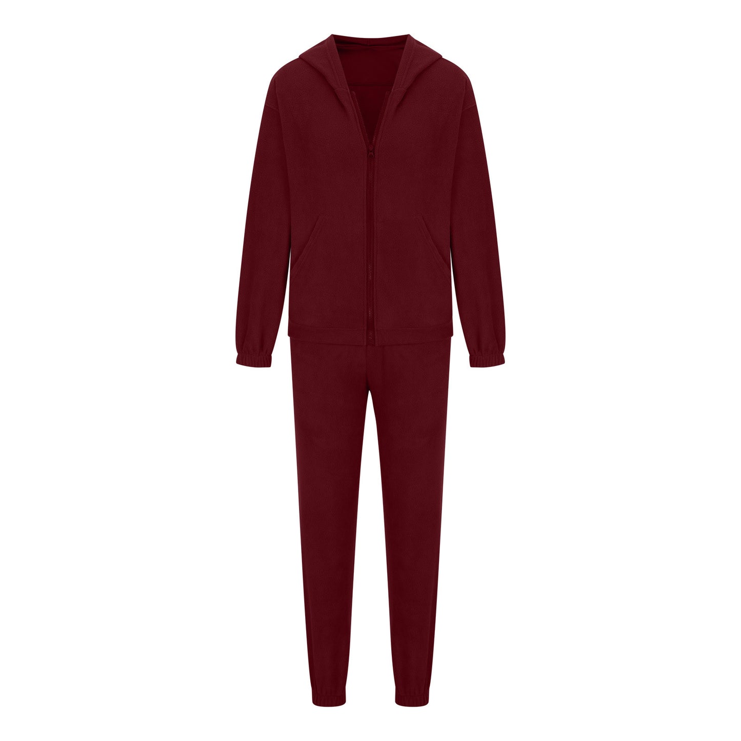 Zip Up Long Sleeve Hoodie and Joggers Set - ClassiQ