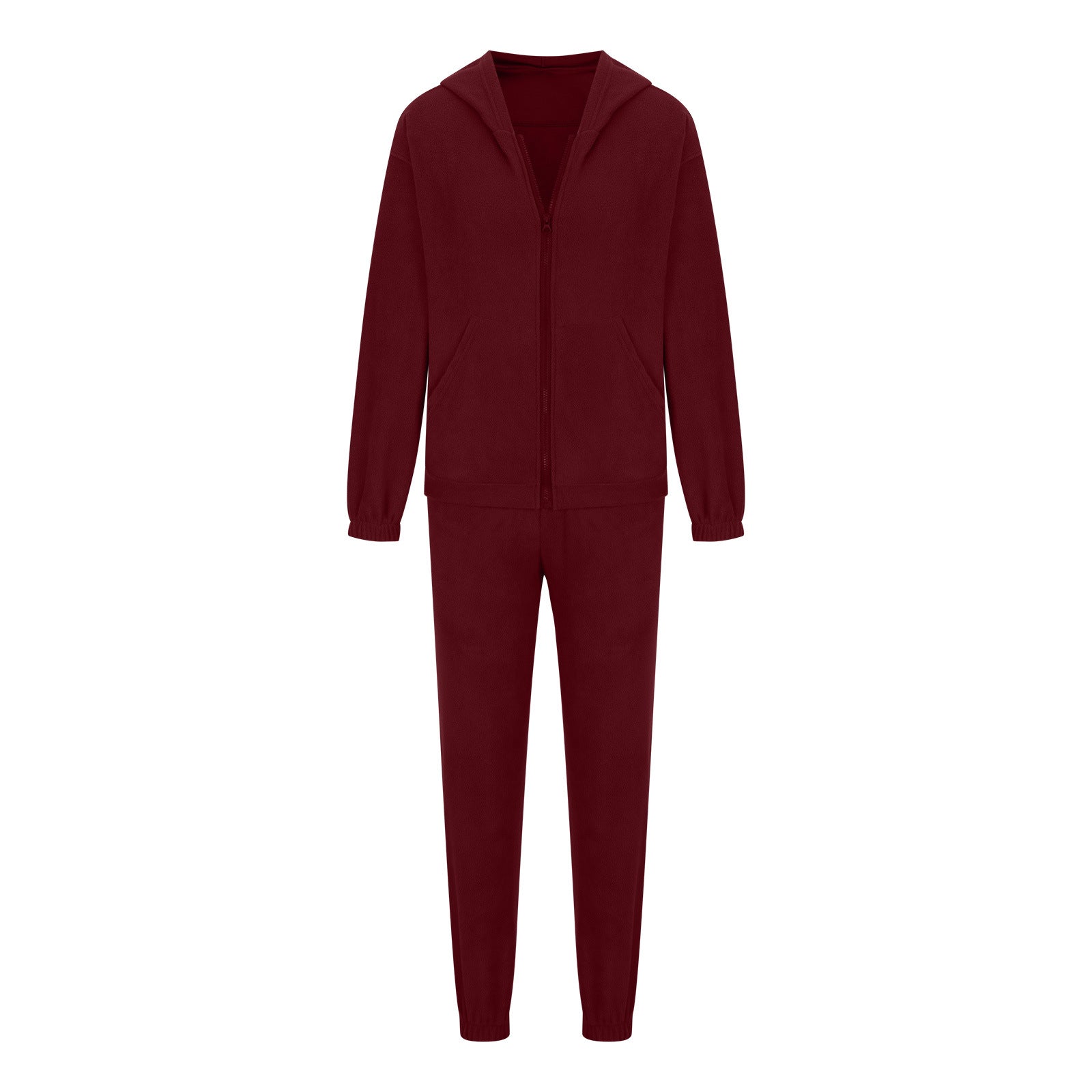 Zip Up Long Sleeve Hoodie and Joggers Set - ClassiQ