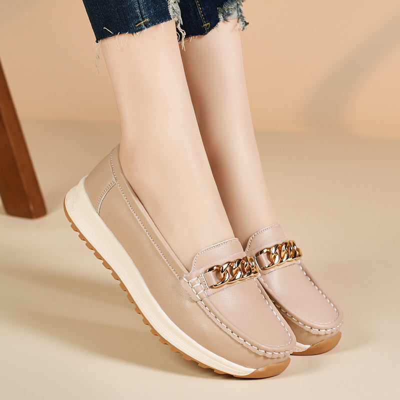 Women's Fashion Personality One Pedal Loafer ALPHIA