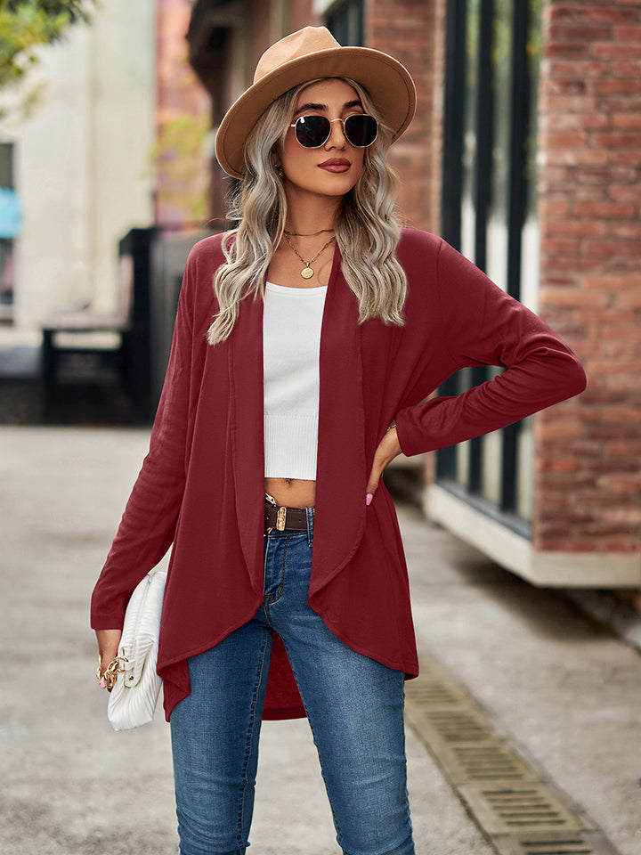 Open Front Long Sleeve Cardigan - Classique Collection