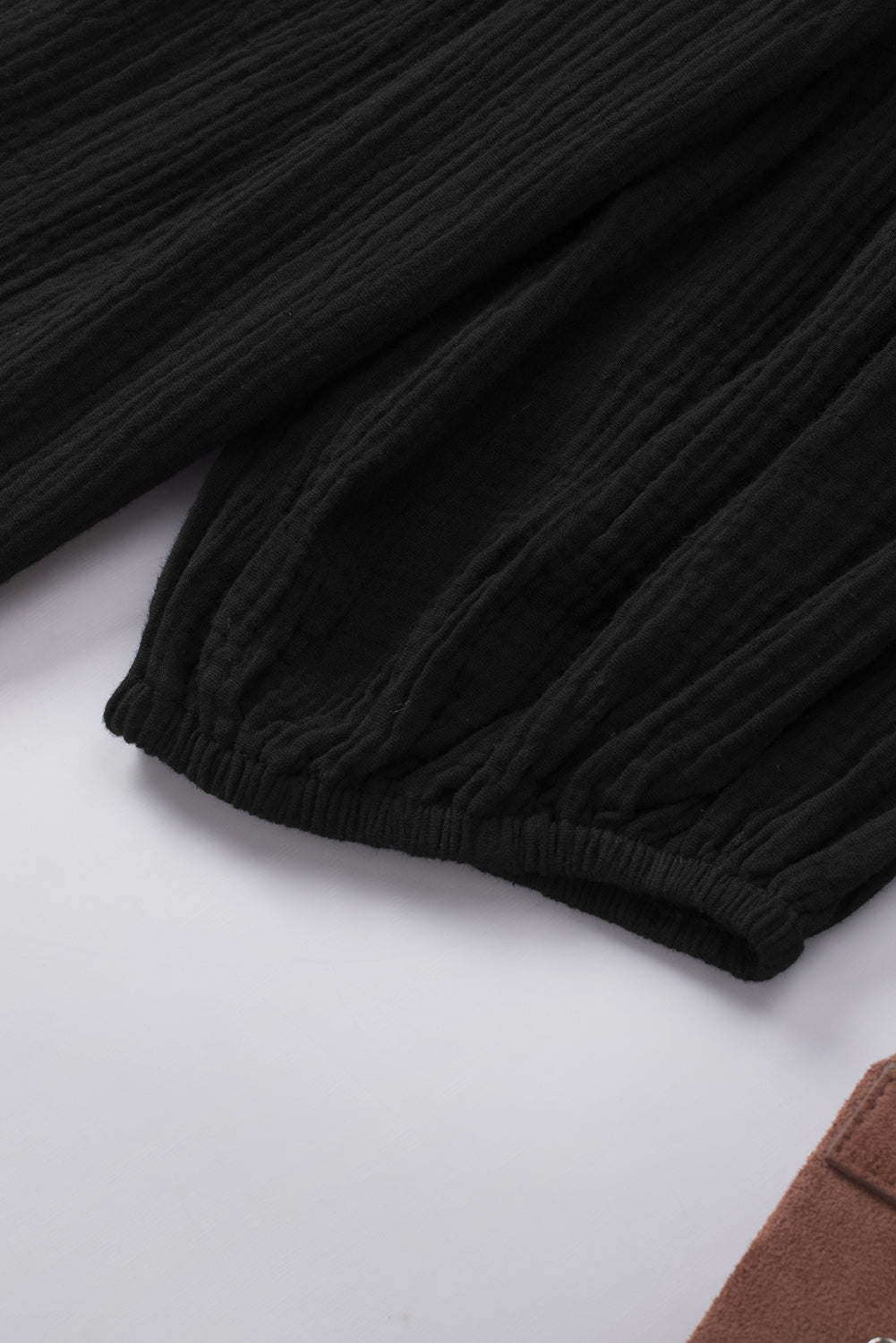 Dropped Shoulder V-Neck Blouse - Classique Collection