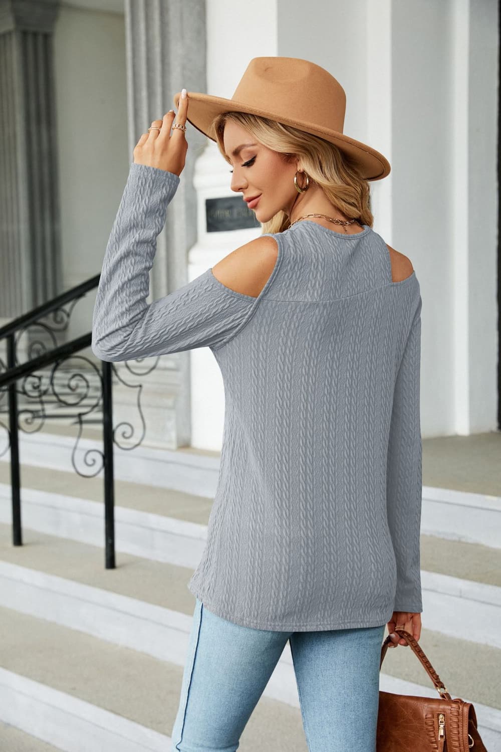 Dropped Shoulder Long Sleeve Blouse - Classique Collection