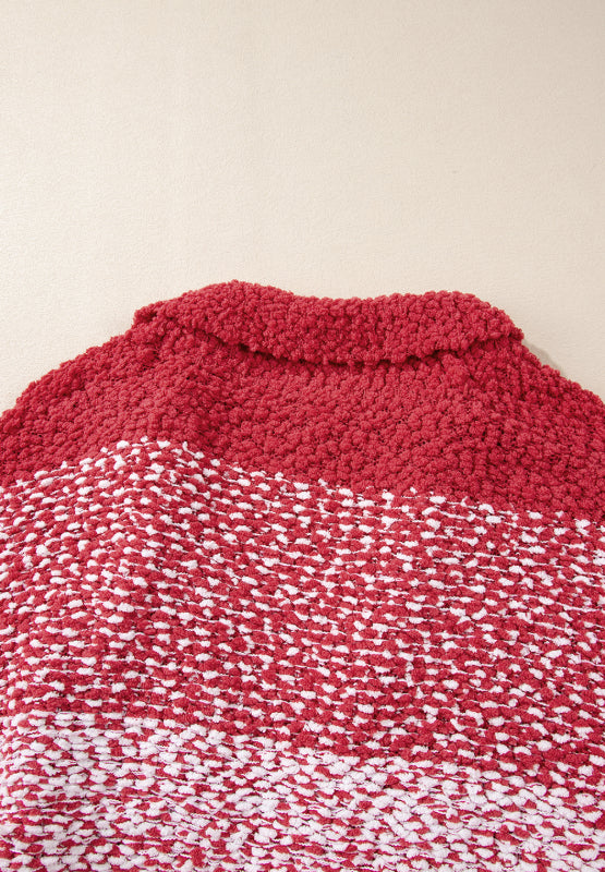 Contrast Trim Open Front Longline Cardigan - Classique Collection