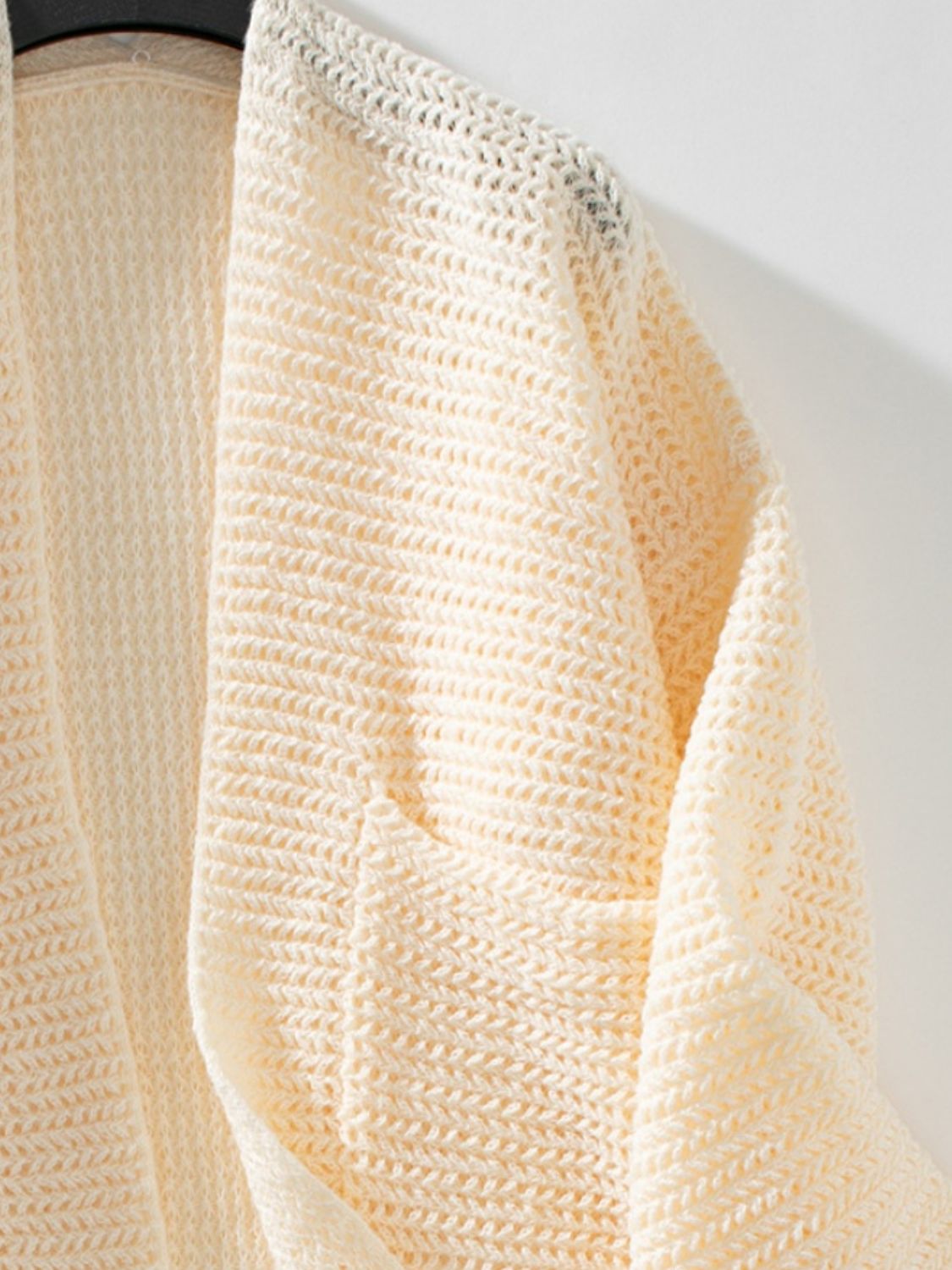 Open Front Long Sleeve Cardigan - ClassiQ