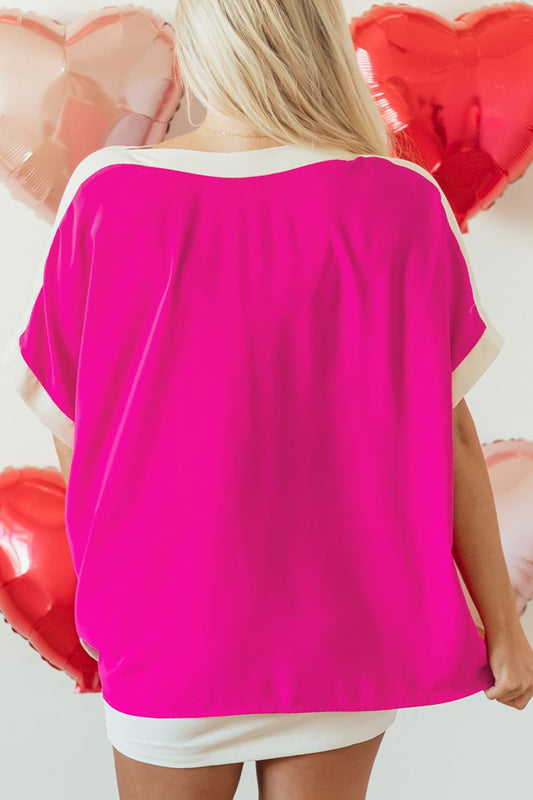 Boat Neck Half Sleeve Blouse - Classique Collection